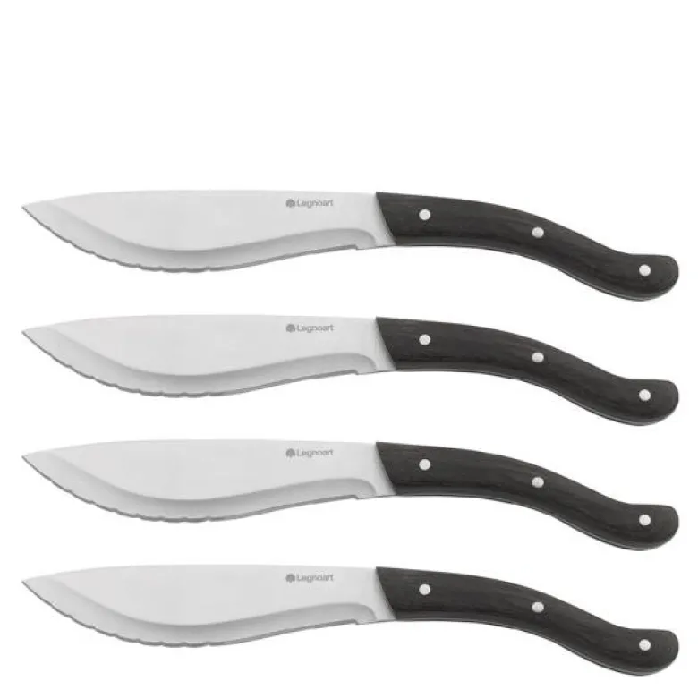 Tomahawk steakknivsett 4 stk mørkt skaft