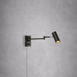 Torino vegglampe 39 cm svart