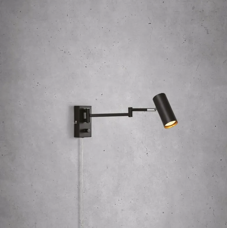 Torino vegglampe 39 cm svart