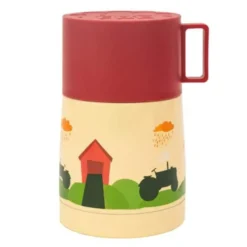 Traktor og låve mattermos 500 ml