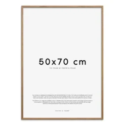 Treramme 50x70 cm lys eik
