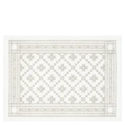 Åttebladrose bordbrikke 35x48 cm beige
