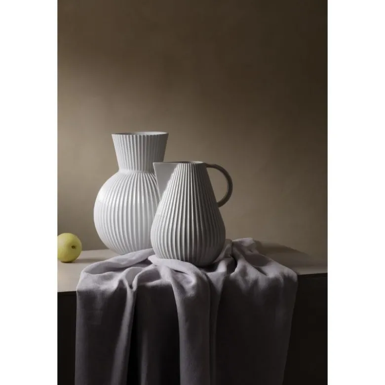 Tura vase h34 hvit