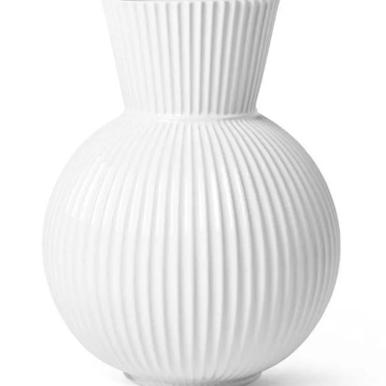 Tura vase h34 hvit