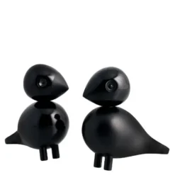 Turtelduer bøk 9 cm svart