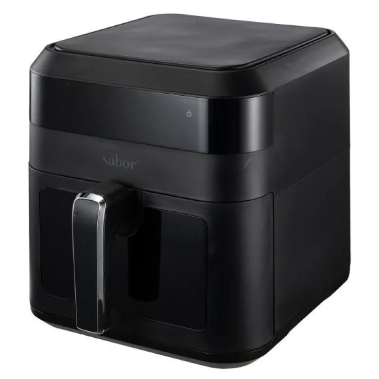 Ultimate airfryer med vindu 6L matt svart