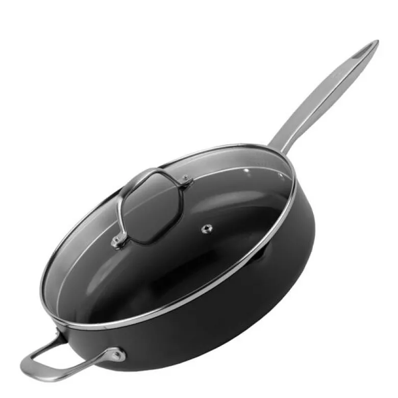 Ultimate Pro keramisk sautepanne 28 cm med lokk svart