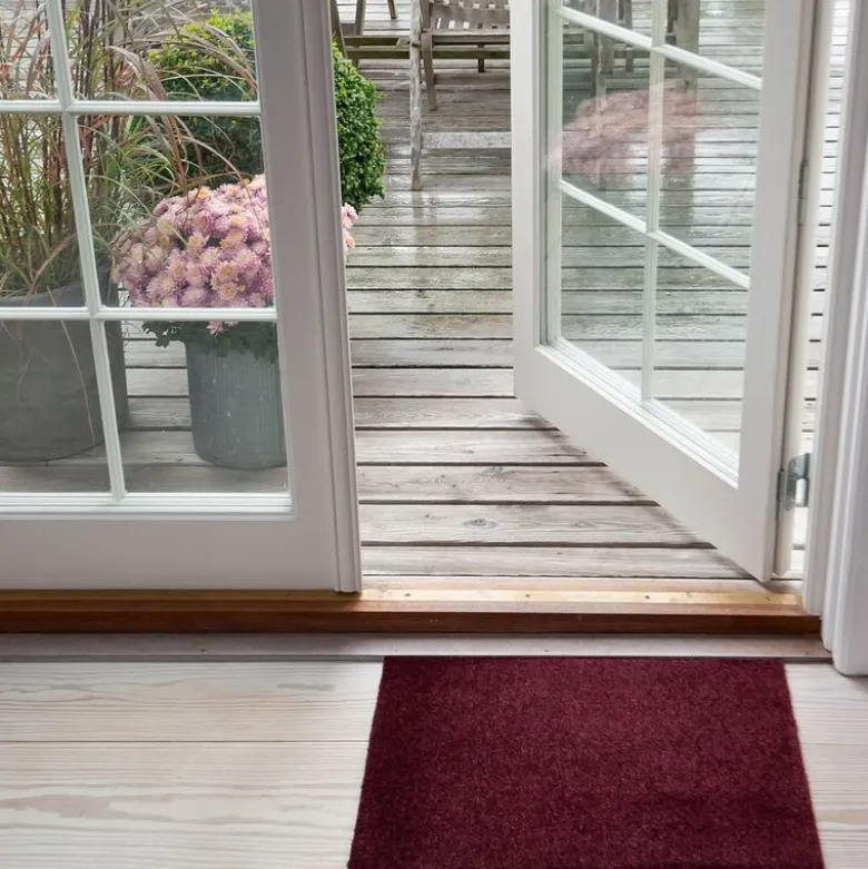 Unicolor gulvmatte 40x60 cm bordeaux