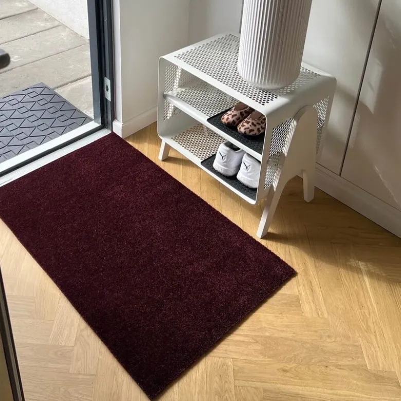 Unicolor gulvmatte 120x67 cm bordeaux