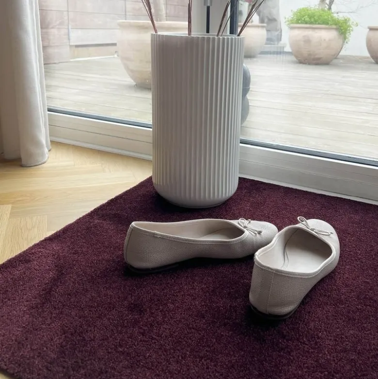 Unicolor gulvmatte 120x67 cm bordeaux