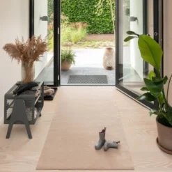Unicolor gulvmatte 200x90 cm ivory