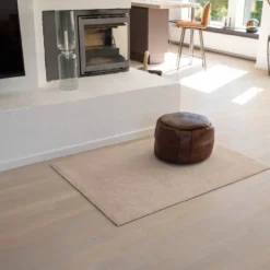 Unicolor gulvmatte 130x90 cm ivory