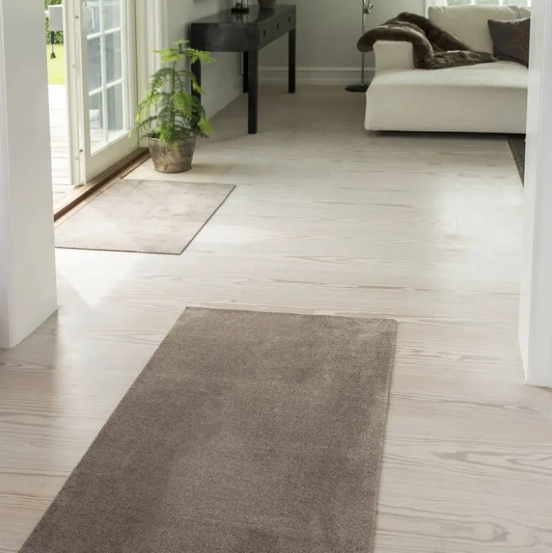Unicolor gulvmatte 90x60 cm sand/beige