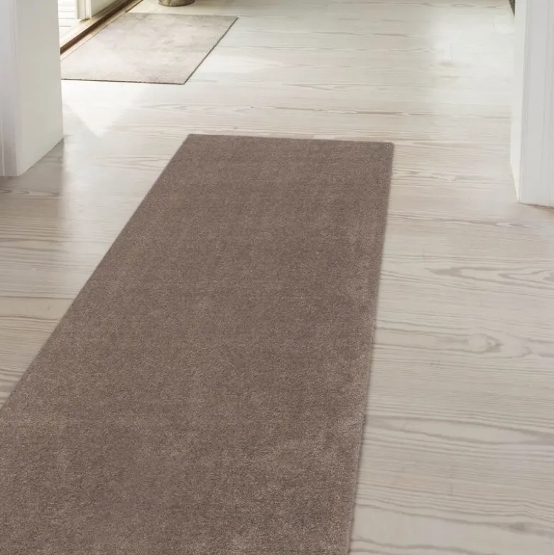 Unicolor gulvmatte 200x90 cm sand/beige