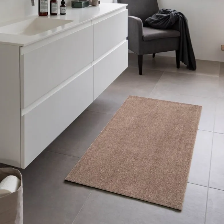 Unicolor gulvmatte 120x67 cm sand/beige