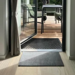 Unicolor gulvmatte 40x60 cm steelgrey