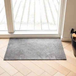 Unicolor gulvmatte 90x60 cm steelgrey