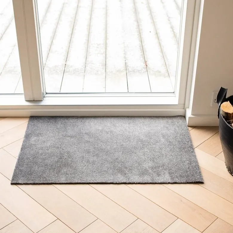 Unicolor gulvmatte 90x60 cm steelgrey