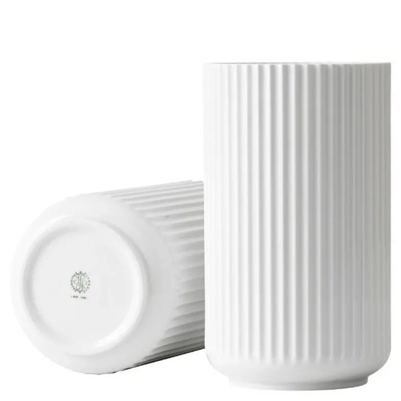 Vase 25 cm hvit