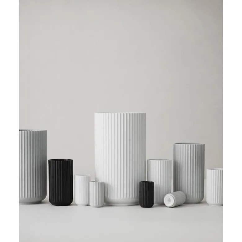 Vase h38 cm hvit