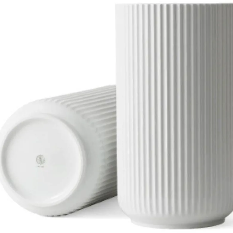 Vase h38 cm hvit