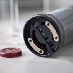 Vinåpner batteridrevet rustfritt stål matt svart