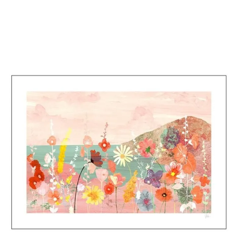 Violets Print House poster 30x40 cm flowerscape