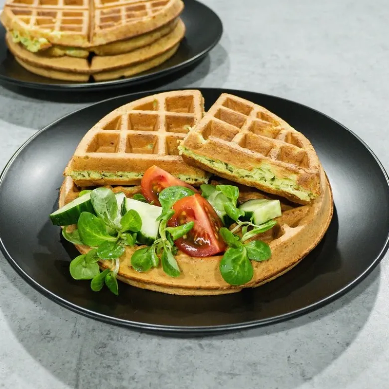 WaffleUp belgisk vaffeljern 18 cm stål/svart