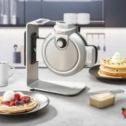 WaffleUp belgisk vaffeljern 18 cm stål/svart