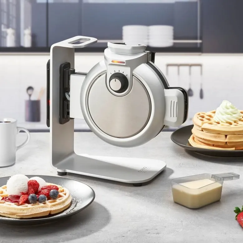 WaffleUp belgisk vaffeljern 18 cm stål/svart