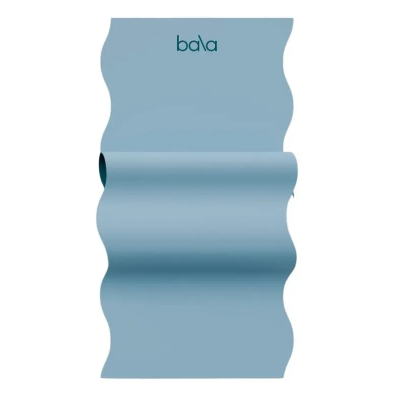 Wavy Mat treningsmatte 5 mm 183 cm lyseblå
