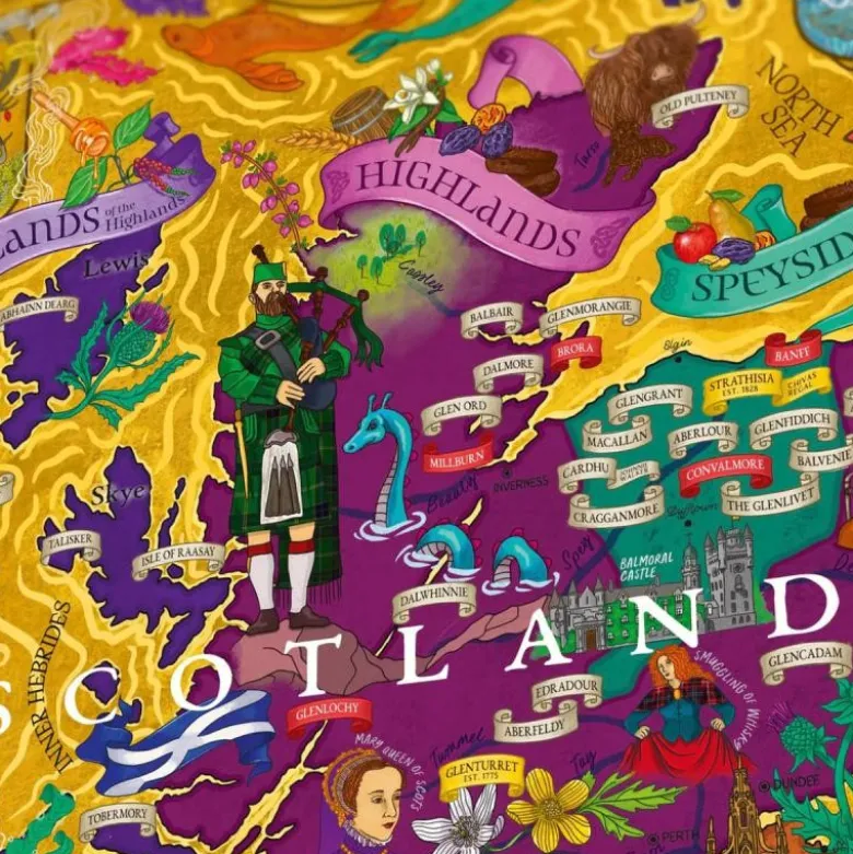 Whiskypuslespill Skottland