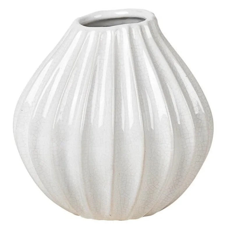Wide vase S 15x15 cm Ivory