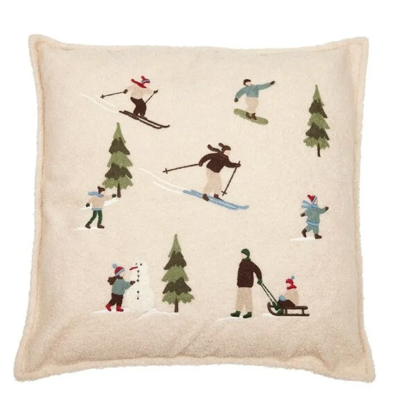 Winter putetrekk 48x48 cm offwhite