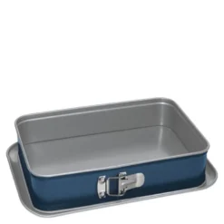 Xbake springform rektangulær 28 cm blå