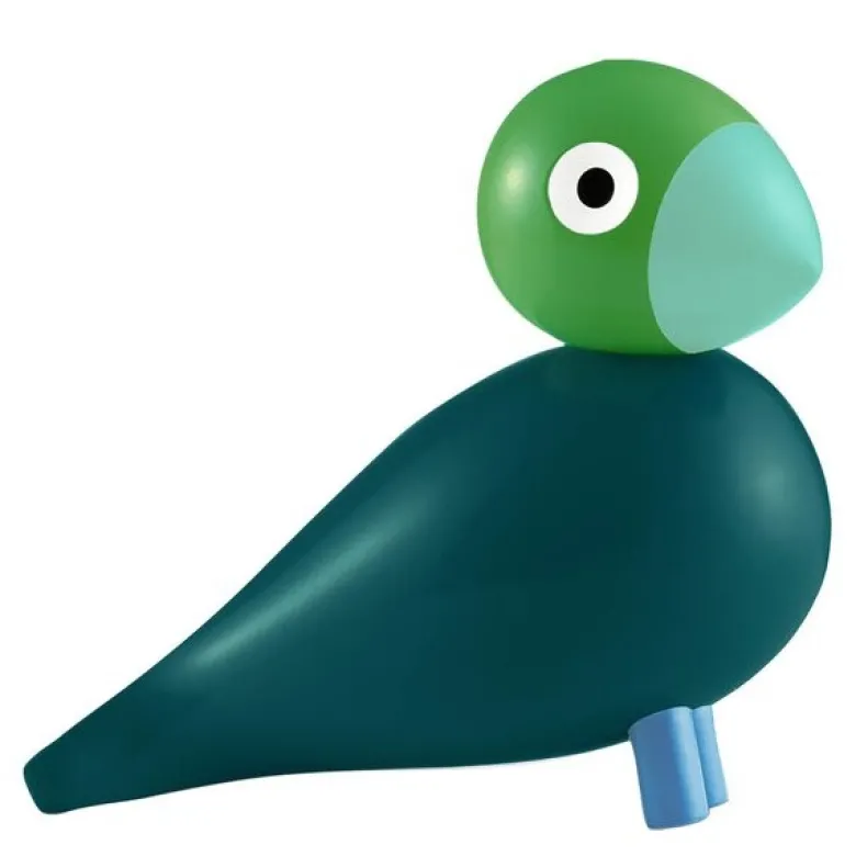 Year Bird 2026 Birk 12,5 cm mørk grønn