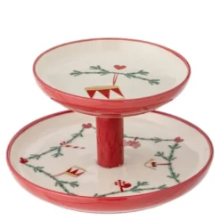 Yule etasjefat 2 lag 22x13 cm julemotiv